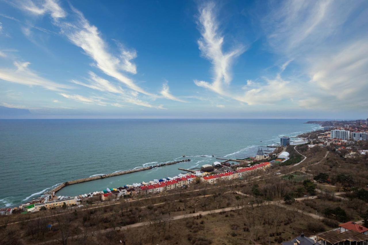 44 Pearl 1-Bedroom Panoramic Sea View Apartment Odessa Esterno foto